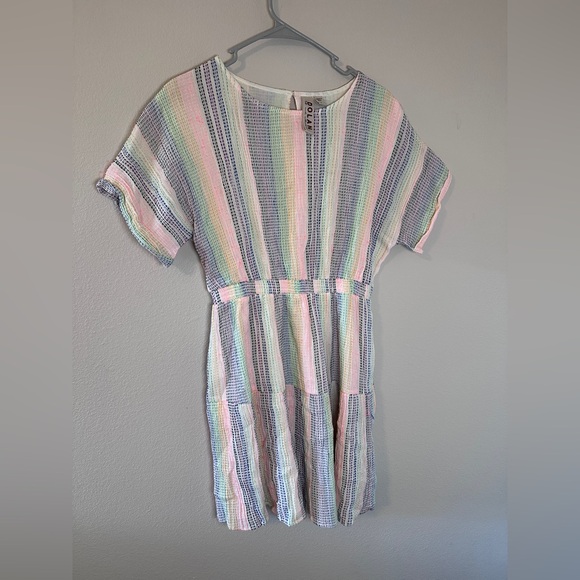 Anthropologie Dolan Left Coast Collection Short Sleeve Striped mini Dress small - Picture 7 of 10